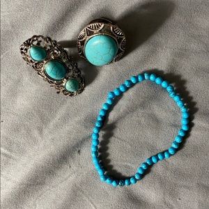 turquoise jewelry set